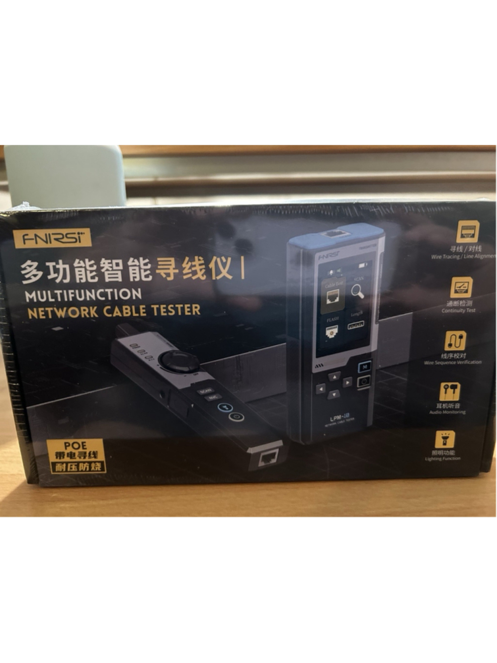 FNRSi Multifunction Network Cable Tester LPM-10 New 2.4" Color Screen